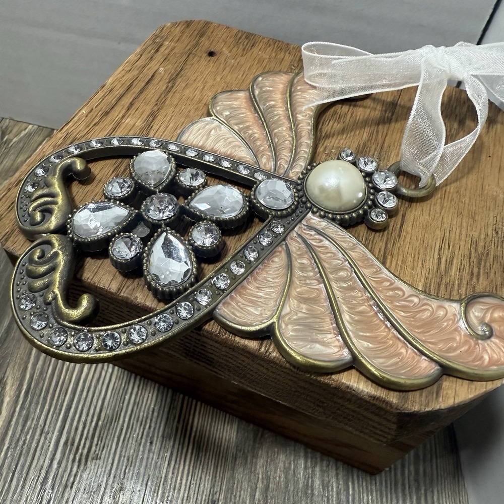 Pewter And Enamel Guardian Angel Ornament - Picture 5 of 7